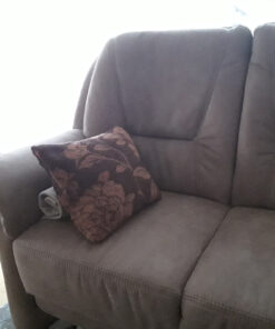 Upholstered Brown Corner Sofa, Living Room