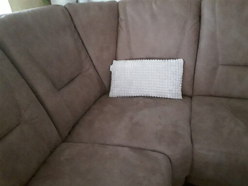 Upholstered Brown Corner Sofa, Living Room