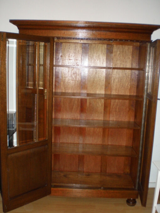 Antique Bookcase, Jugendstil, 1915-1925, Solid Wood