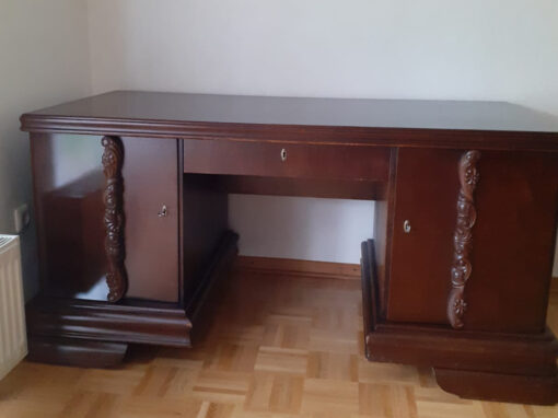 Heavy Desk, Antique, Solid Wood