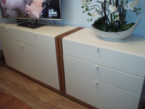 White Designer Sideboard, Living Room