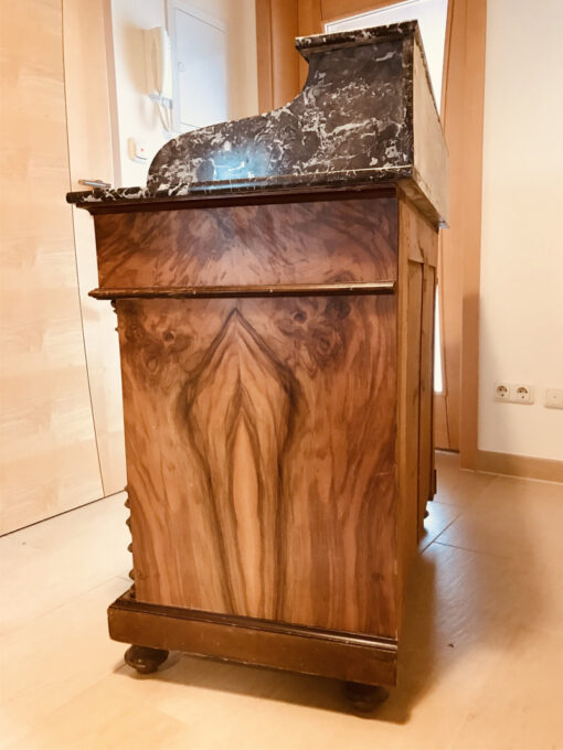 Wood Commode With Marble Top