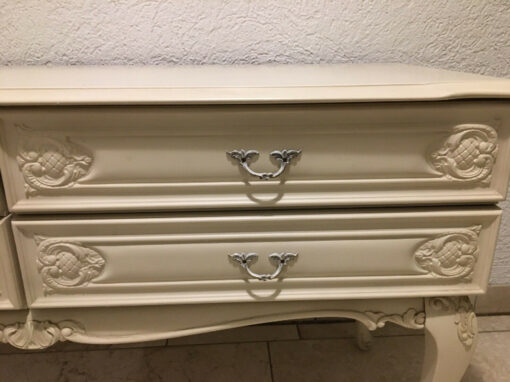 White Chest of Drawer, Solid Wood