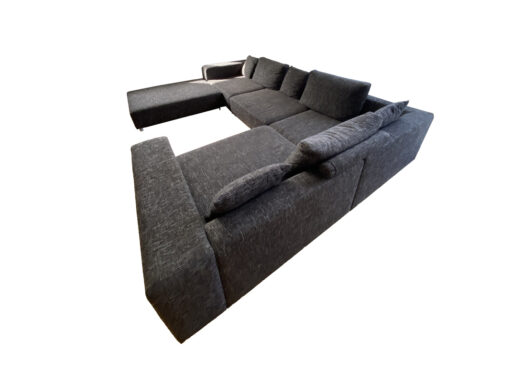 Family Sofa, Dark Grey, U-Shape, Living Room