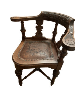 Antique Oak Wood Armchair