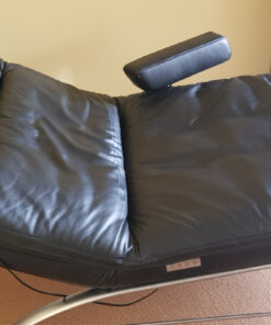 Black Leather Relax Lounger