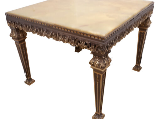 Italian Designer Side Table, Marble