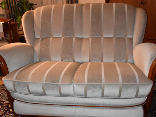 2-Seat Sofa, 60s, 70s, Grey, Midentury