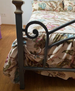 Double Bed, Iron, Slatted Frame, 200 x 160cm