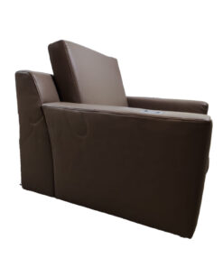 Brown Leather Relax Armachair, Designer Armchair