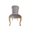 Upholstered Dining Chairs, Grey, Solid Wood