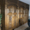 Cabinet, Hunting and Animals Carvings, Solid Wood
