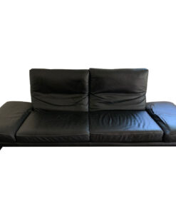Koinor Raoul, Sofa, 2.5-Seat, Black Leather