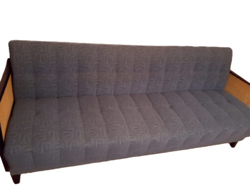 Sofa / Upholstered Bench, Grey, Solid Wood