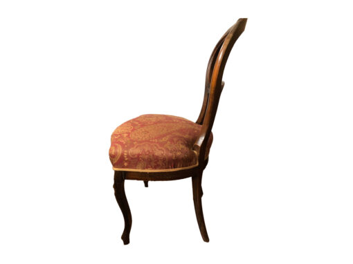 Antique Upholstered Dining Room Chair, Solid Wood