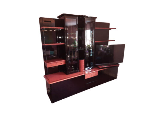 Set of 2 Black Display Cabinets, Dall Ágnese