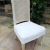 White Upholstered Dining Chair