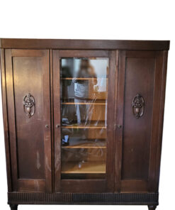 Antique Display Cabinet, Solid Wood