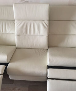 White Himmola Leather Sofa, Relaxsofa