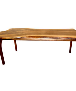 Handmade Dining Table, Triangle Shaped, Walnut Wood