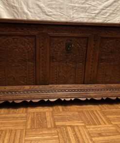 Antique Chest, Solid Wood, Carvings
