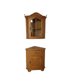 Corner Commode, Corner Hanging Cabinet, Solid Wood