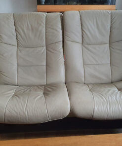 Armchair, 2 2-Seat-Sofas, Leather, White