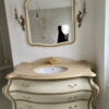 Italian Designer Dressing Table With Sink & Mirror