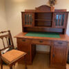 Antique Secretary With Stool, Solid Wood