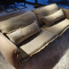 Designer 2-Seat Fabric Sofa, Grey