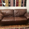 Natuzzi Leather Sofa, Armchair, Brown