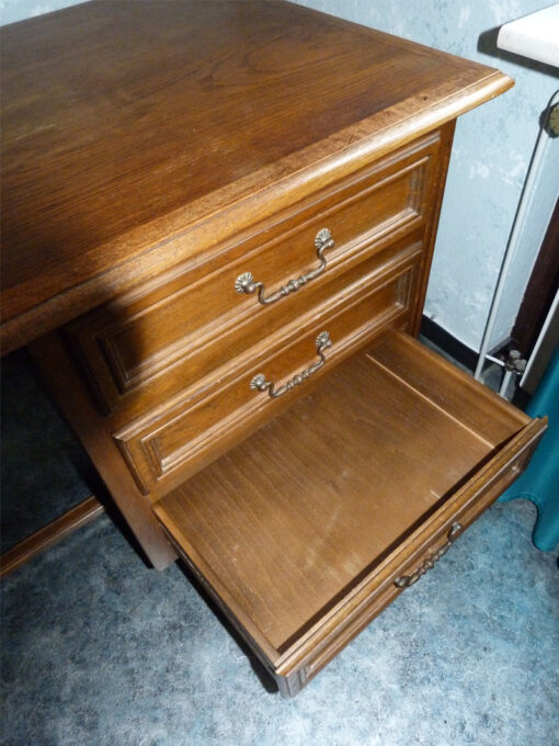 Desk, Oakwood, 70s, Midcentury