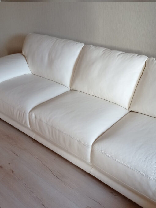 Family Sofa, Cremewhite, Leather