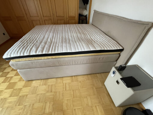 Double Bed, 180 x 200cm, Brown