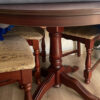 Midcentury, Round Dining Table, Solid Wood