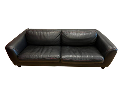 Segmüller Werkstätten, Sofa + Armchair, One-Off Production , Leather, Black