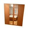 Bedroom Closet with Mirror, Solid Wood