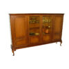Display Cabinet, Chippendale Style, Midcentury, Walnut Wood