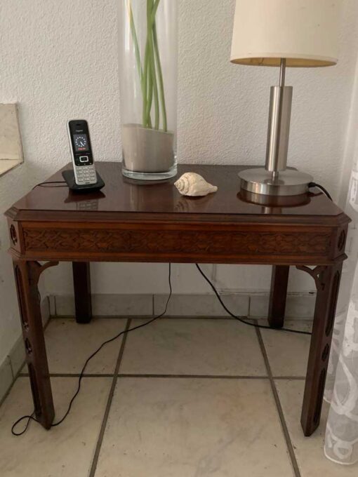 Antique Side Table Made Of Mahogany Wood