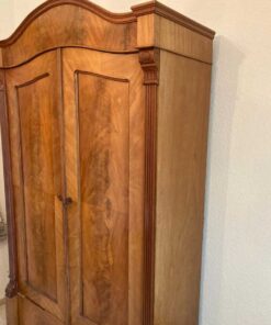 Antique Closet Made Of Solid Wood With three Wood Shelves