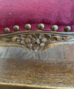 Antique Foot Stool Made Of Solid Wood With Floral Carvings
