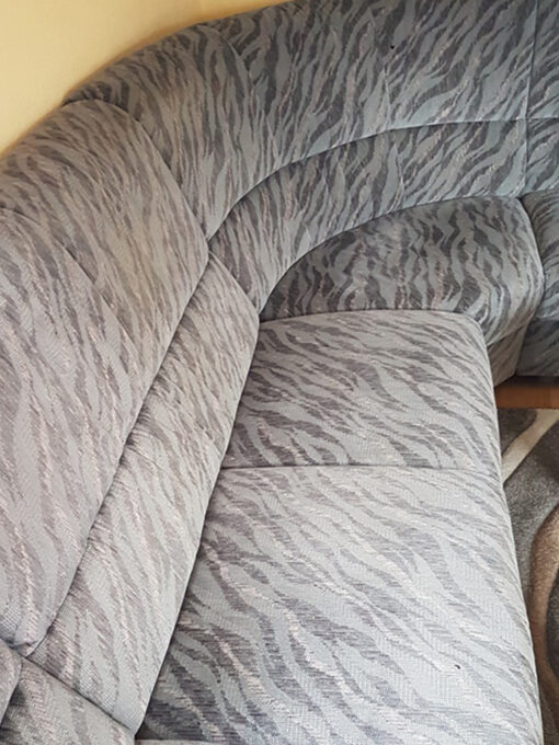 Grey Corner Couch From The Late 20th Century