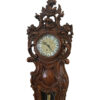 Antique Longcase Clock With Lavish Wood Carvings