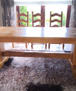 Antique Table, Made of Solid Wood