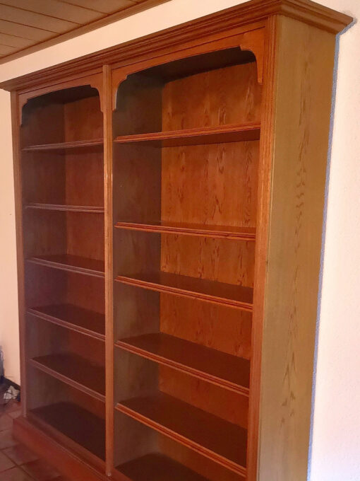 Vintage Bookcase, Made Of Solid Oakwood, Perfect Condition
