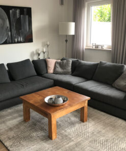 Exclusive Grey Designer Corner Couch, Made By Minotti
