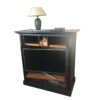 Black Entertainment Cabinet Made Of Solid Wood