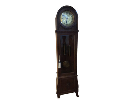 Art Deco Longcase Clocks, Made Of Solid Wood, 2 Weights