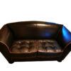 Black Designer 2-Seater Couch, Made By COR