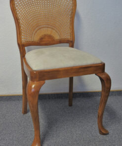 4 Upholstered Chairs, Made Of Solid Wood